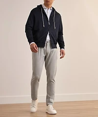 Stretch-Wool Tailored Drawstring Pants