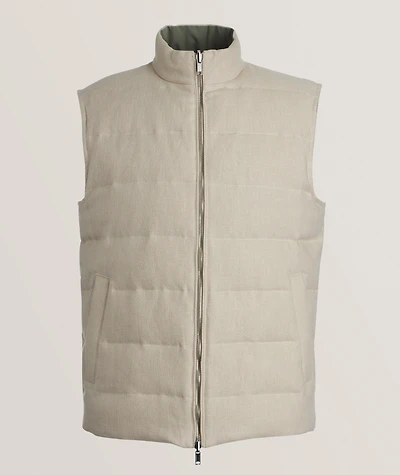 Reversible Linen Tech Vest