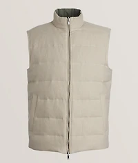 Reversible Linen Tech Vest
