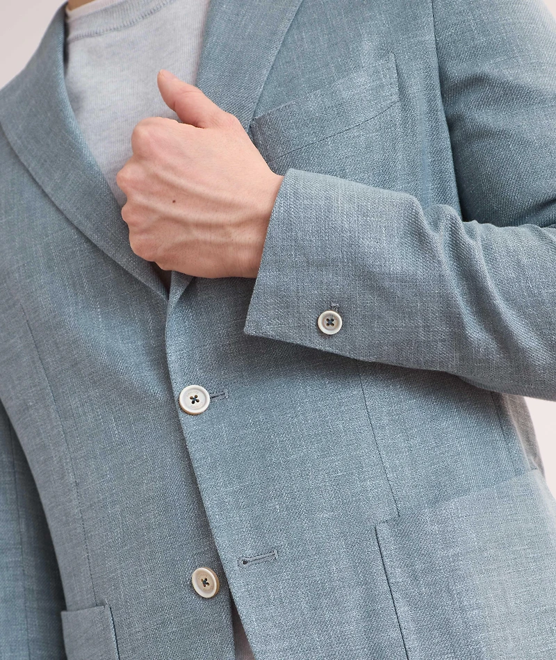 Soft Linen-Wool-Silk Sport Jacket