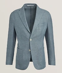 Soft Linen-Wool-Silk Sport Jacket