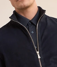 Mixed Media Suede Jacket