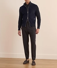 Mixed Media Suede Jacket