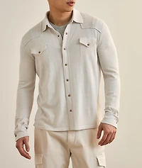 Western Wool Knit Overshirt