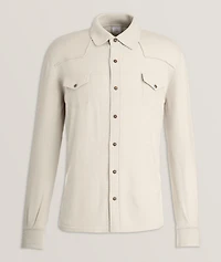 Western Wool Knit Overshirt