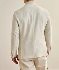 Cotton-Linen Hopsack Sport Jacket
