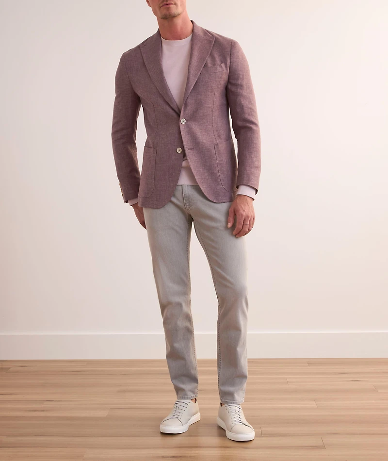 Linen-Wool-Silk Blend Sport Jacket