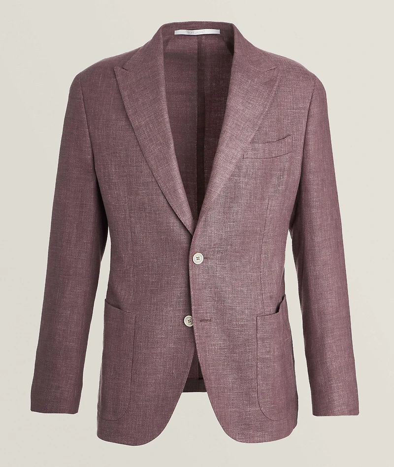 Linen-Wool-Silk Blend Sport Jacket