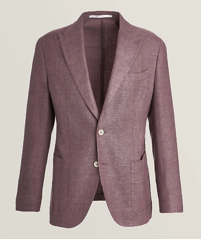 Linen-Wool-Silk Blend Sport Jacket