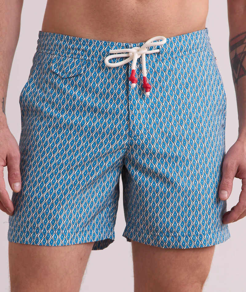 Standard Terrazzo Geometric-Print Swim Shorts