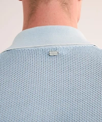 Textured Silk-Cotton Polo Shirt