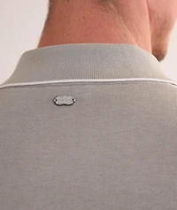 Tipped Full-Button Textured Polo