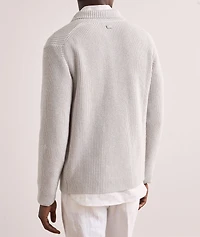 Cashmere-Cotton Knit Cardigan
