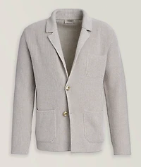 Cashmere-Cotton Knit Cardigan