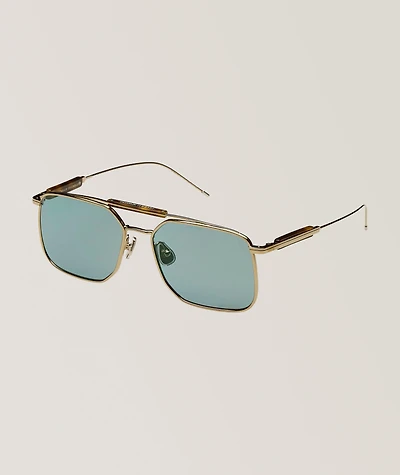 Sartorial Sunset Square Titanium Sunglasses 