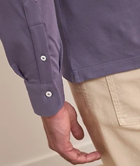 Cotton Piqué Long-Sleeve Polo