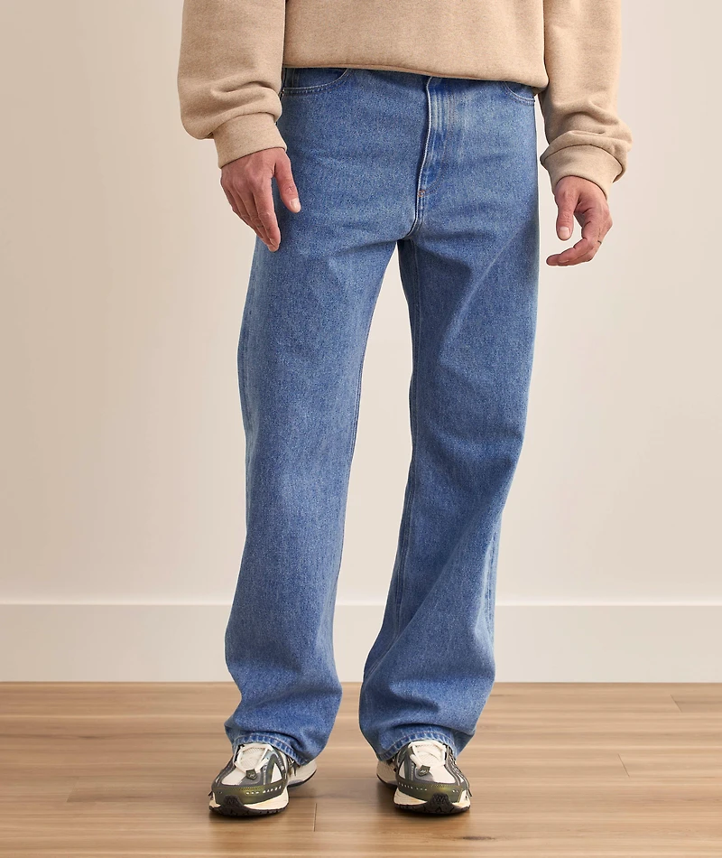 Wide-Leg Denim Jeans