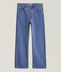 Wide-Leg Denim Jeans