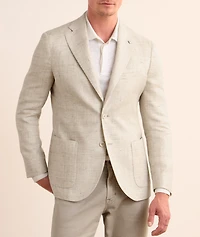 Mélange Linen-Wool Sport Jacket