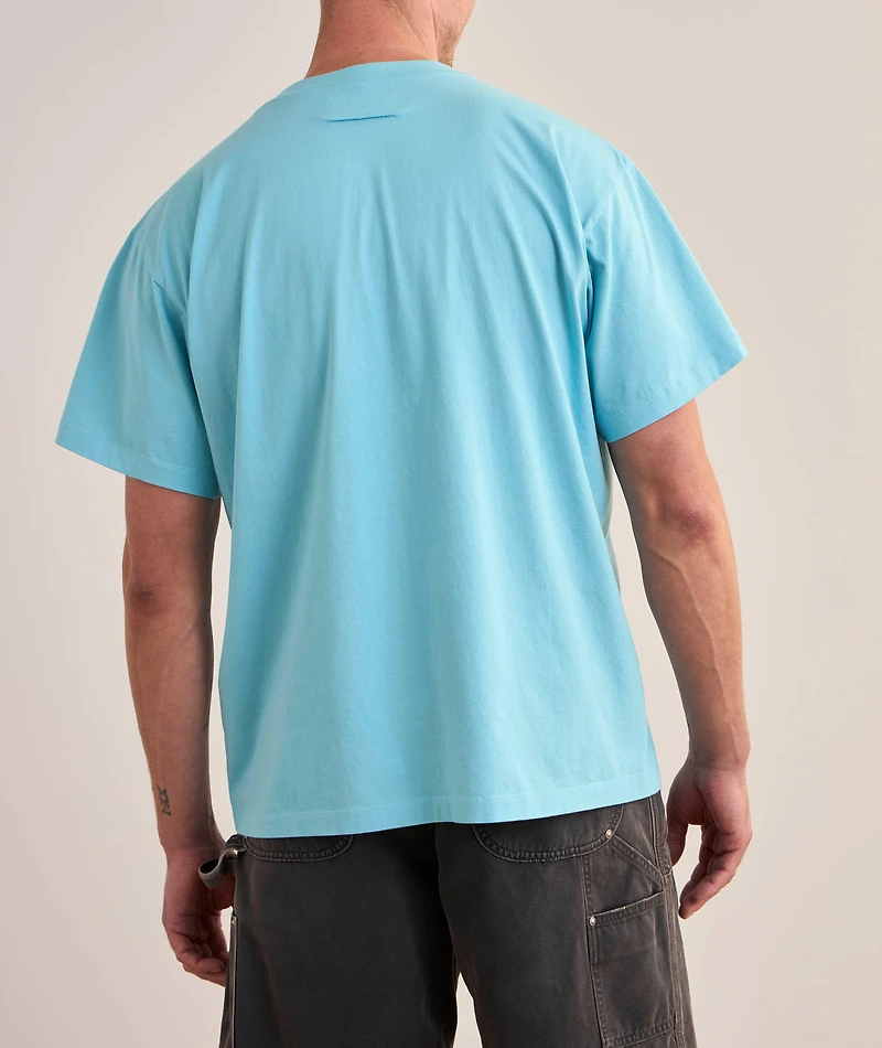Oversized Logo Label Cotton T-Shirt