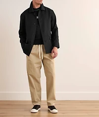 Contrast Tipped Virgin Wool-Blend Sweater