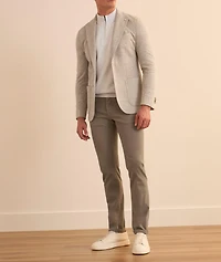 Houndstooth Cotton-Linen Sport Jacket
