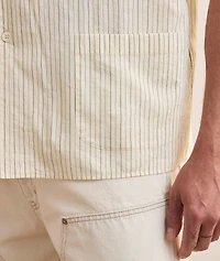 Striped Cotton-Silk Camp Shirt