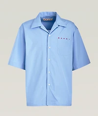 Logo Pocket Cotton Camp Shirt