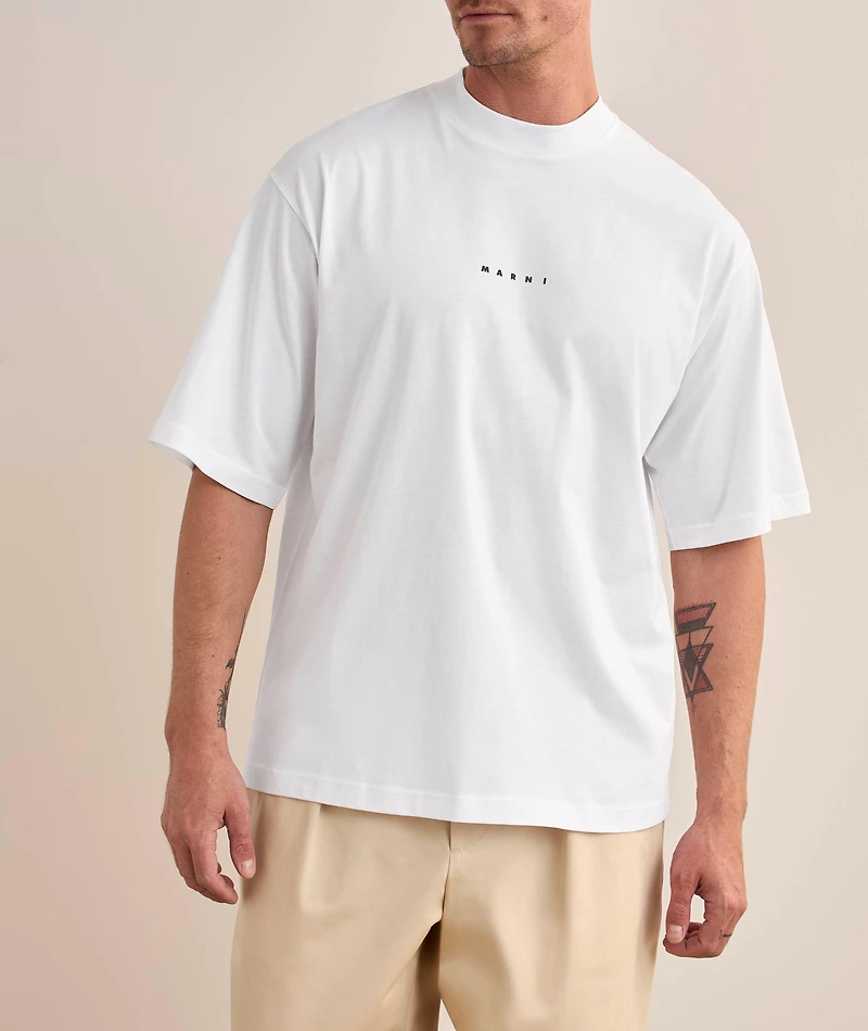 Mini-Logo Cotton Crewneck T-Shirt