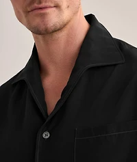 Cotton-Silk Camp Shirt
