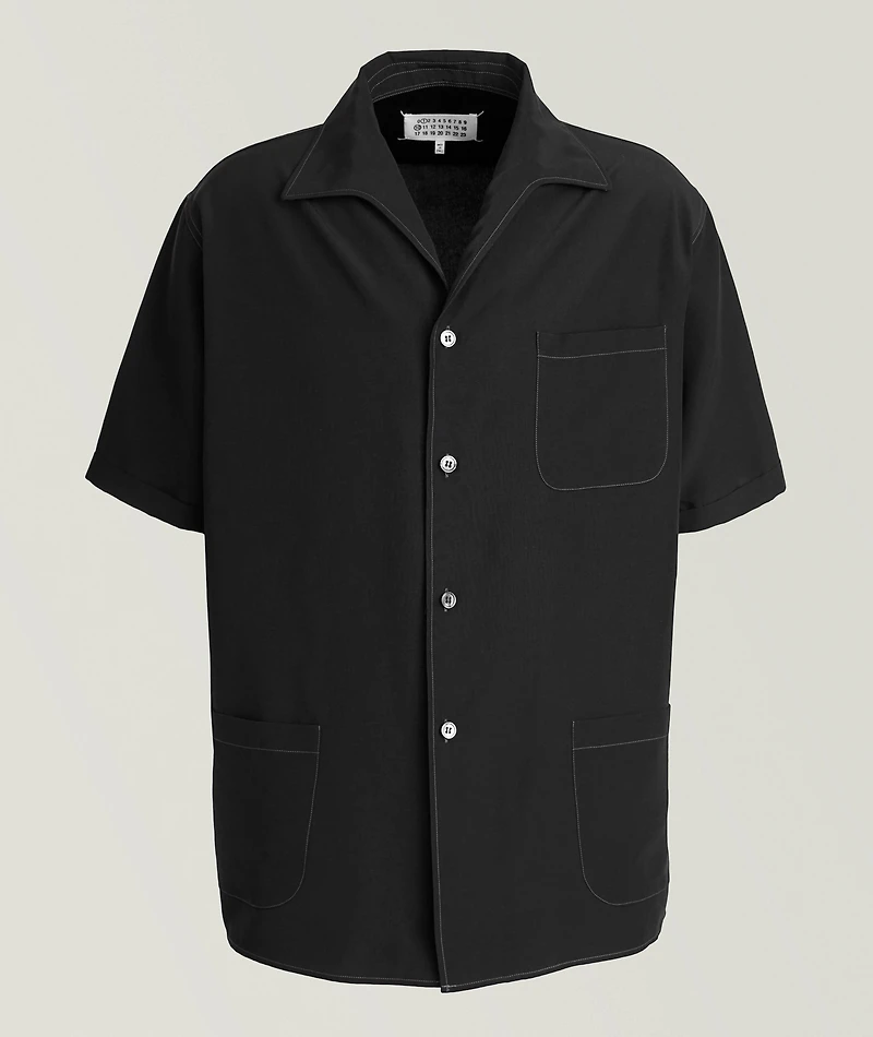 Cotton-Silk Camp Shirt