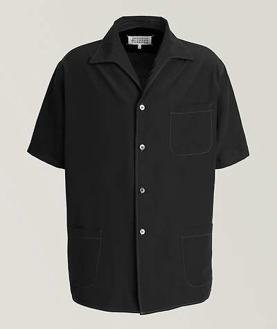 Cotton-Silk Camp Shirt