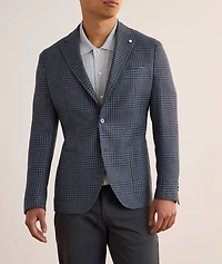 Houndstooth Wool-Blend Sport Jacket