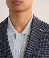 Houndstooth Wool-Blend Sport Jacket