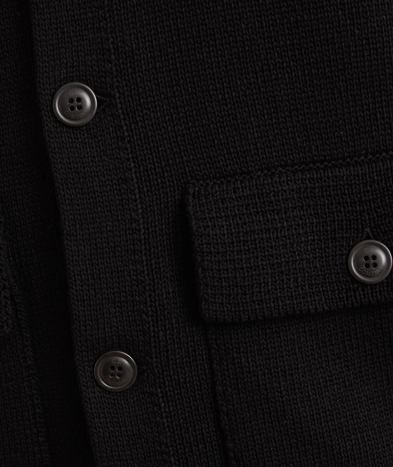 Compact Cotton Knit Cardigan