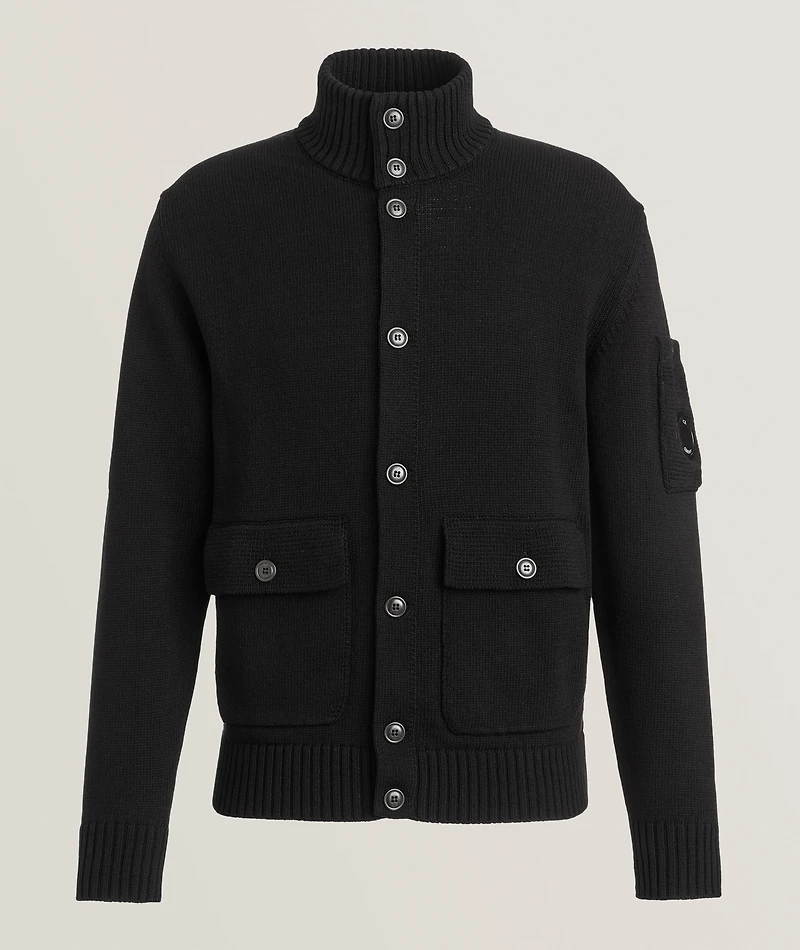 Compact Cotton Knit Cardigan