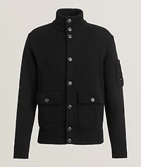 Compact Cotton Knit Cardigan