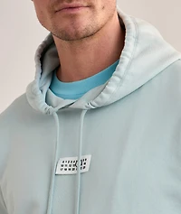 Logo Label Cotton Hooded Sweatshirt