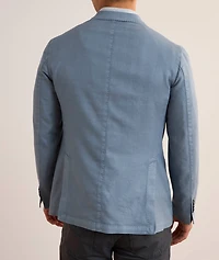 Linen-Cotton Herringbone Sport Jacket