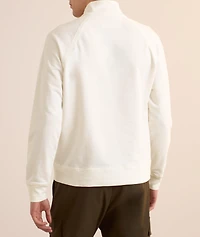 Fleece Cotton Quarter-Zip Sweater