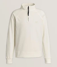 Fleece Cotton Quarter-Zip Sweater