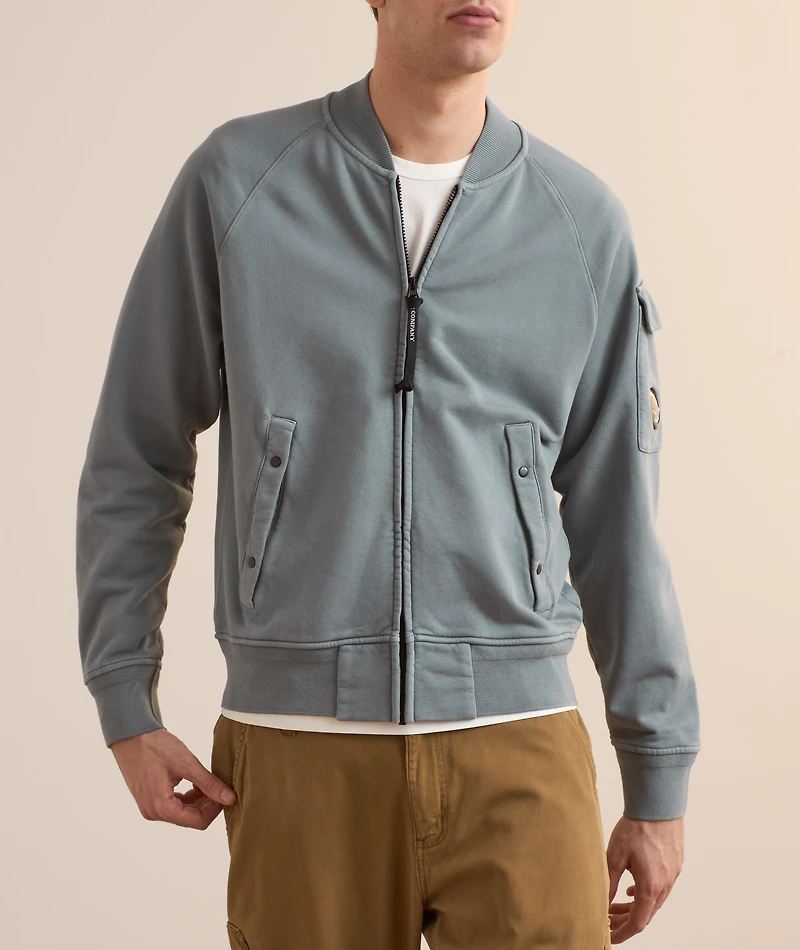 Fleece Bomber Sweatshirt