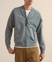 Fleece Bomber Sweatshirt