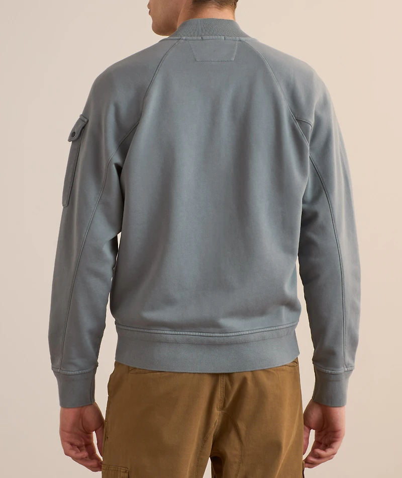 Fleece Bomber Sweatshirt