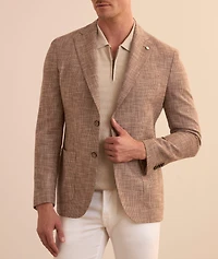 Woven Cotton-Linen-Wool Sport Jacket