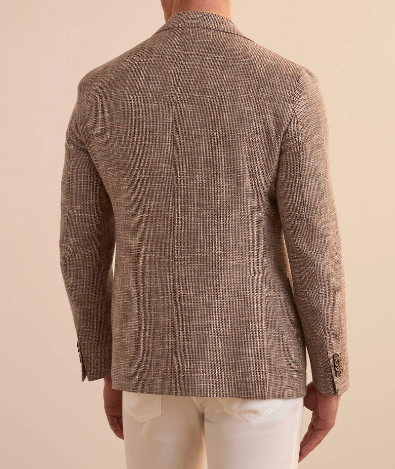 Woven Cotton-Linen-Wool Sport Jacket