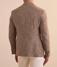 Woven Cotton-Linen-Wool Sport Jacket