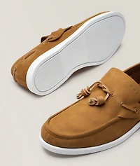 Nubuck Leather Boat Loafers