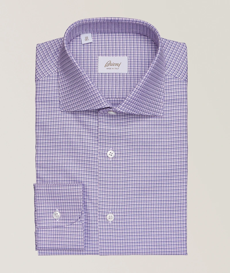 William Check Cotton Dress Shirt