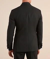 Basketweave Silk-Wool Cocktail Jacket